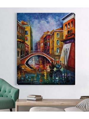 MonoStella Şehir ve Köprü Kanvas Tablo