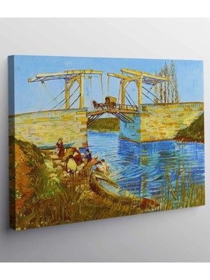 MonoStella Vincent Van Gogh The Langlois Bridge At Arles With Women Washing