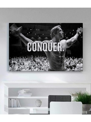 MonoStella Arnold Schwarzenegger Vücut Geliştirme Motivasyon Kanvas Tablo