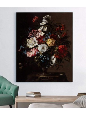 MonoStella Vazoda Güzel Çiçekler Kanvas Tablo