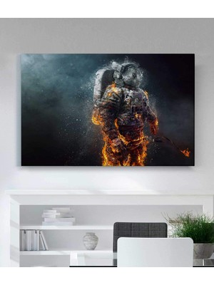MonoStella Uzay Astronot Resimli Kanvas Tablo