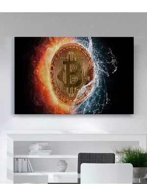 MonoStella Bitcoin Motivasyon Kanvas Tablo
