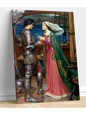 MonoStella John William Waterhouse Iksir ile Tristan ve Isolde Kanvas Tablo