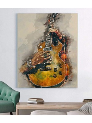 MonoStella Elektro Gitarlı Kanvas Tablo
