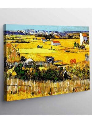 MonoStella Vincent Van Gogh -The Reapingı Premium Kanvas Tablo