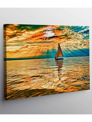 MonoStella Deniz ve Yelkenli Kanvas Tablo