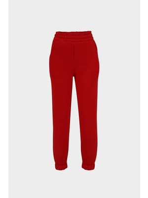 Açelya Okcu Paçası Lastikli Şardonlu Eşofman Altı