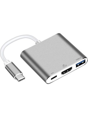 Mobitell 3in1 Type C To Hdmı USB 3.0 Type C 3.1 4K Dönüştürücü