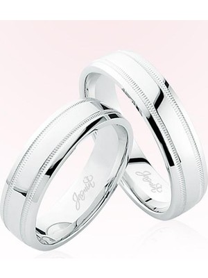 Harem Altın Beyaz Altın Alyans 6105