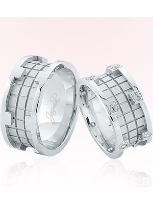 Harem Altın Beyaz Altın Alyans 2207