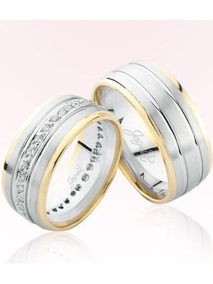 Harem Altın Taşlı Altın Alyans 3901