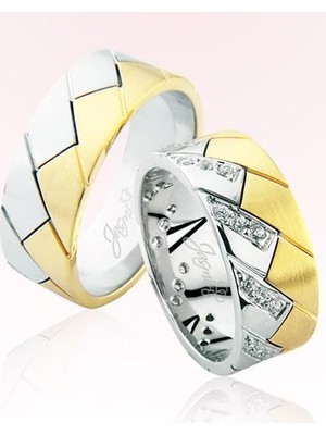 Harem Altın Taşlı Altın Alyans 4005