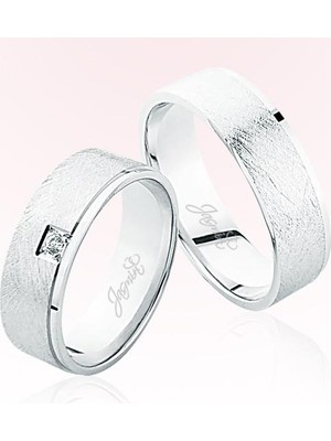 Harem Altın Beyaz Altın Alyans 5201