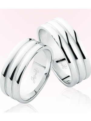 Harem Altın Beyaz Altın Alyans 6307