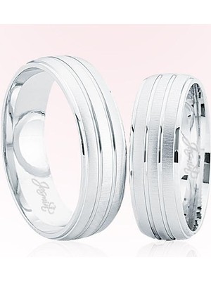 Harem Altın Beyaz Altın Alyans 6404