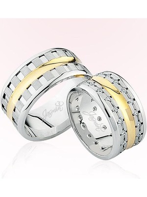 Harem Altın Sarı Şeritli Altın Alyans 2205