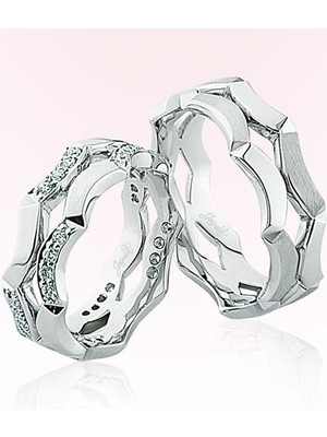 Harem Altın Taşlı Altın Alyans 1702-2