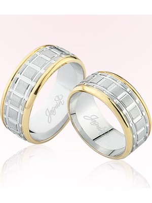 Harem Altın Iki Renk Altın Alyans 3702