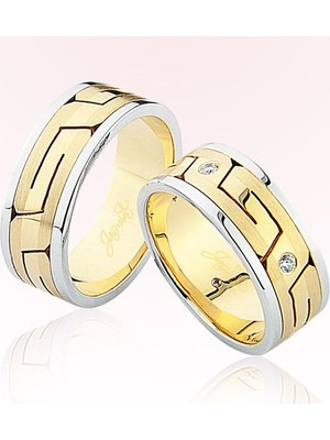 Harem Altın Labirent Model Altın Alyans 3401