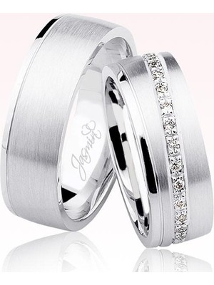 Harem Altın Beyaz Altın Alyans 0603-2