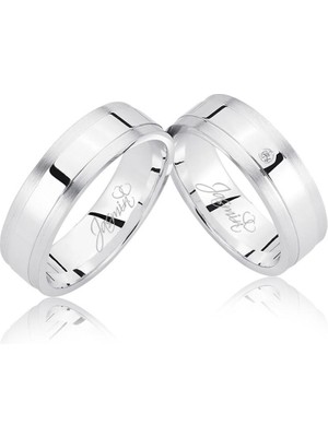 Harem Altın Beyaz Altın Alyans 3405-2