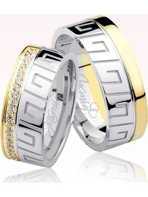 Harem Altın Sarı Kenarlı Altın Alyans 0705-2