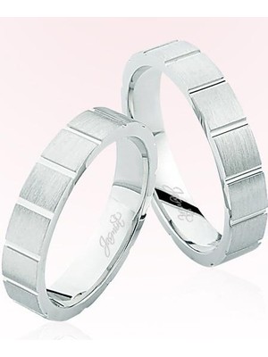 Harem Altın Beyaz Altın Alyans 7706