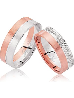 Harem Altın Iki Renk Altın Alyans 0305-3