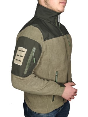 LIGHTINGHM Askeri Erkek Haki Tactical Softshell Polar Ceket 2021 Sezonsuz Çok Cepli Tasarım