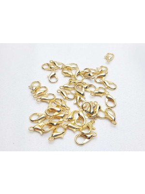 Be Beauty Metal Takı Papağan Klipsi Altın Sarısı Renginde (50 Adet) 10 mm