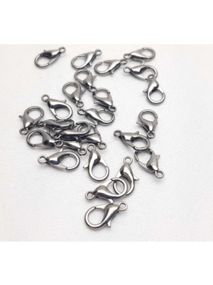 Be Beauty Metal Takı Papağan Klipsi Platin Renginde (50 Adet) 10 mm