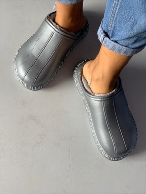 Akınalbella bella Kadın Lila Renk Içi Kürklü Eva Crocs Model Ev Ayakkabısı Veya Içi Kürklü Ev Terliği