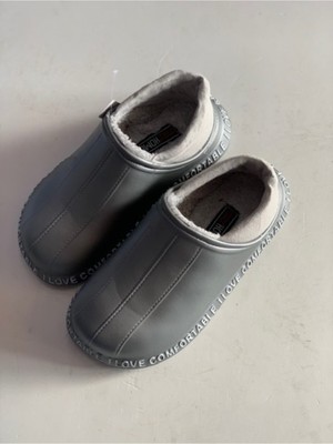 Akınalbella bella Kadın Lila Renk Içi Kürklü Eva Crocs Model Ev Ayakkabısı Veya Içi Kürklü Ev Terliği