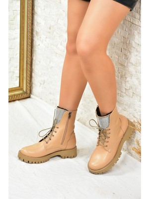 Fox Shoes Ten Taşlı Günlük Kadın Bot Postal L430145509