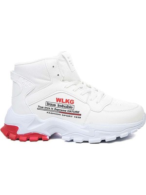 Föz Wlkg 108 Beyaz Günlük Erkek Spor Bot Ayakkabı