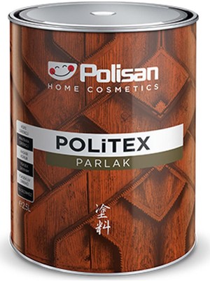 Polisan Politex Lux Vernikli Parlak Ahşap Koruyucu Teak 2,5 Lt.