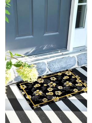 Buket Home Kapı Önü Paspası Dekoratif Kapı Paspası Dış Mekân Paspas Ev Içi Paspası 45X70CM