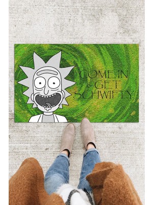 Buket Home Rick Kapı Önü Paspası Dekoratif Kapı Paspası Dış Mekân Paspas Ev Içi Paspası 45X70CM