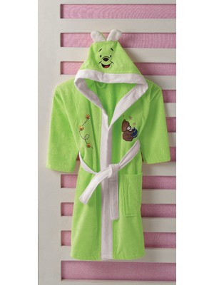 Tombik Baby %100 Pamuk Yeşil Çocuk Bornozu