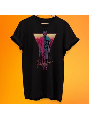 Remonz John Wick Baskılı %100 Pamuk Oversize T-Shirt Büyük Beden Tişört