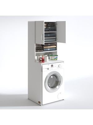 Kenzlife çamaşır makinesi dolabı hayzum byz 180x066x55 banyo kiler