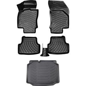 Seat Leon 3D Havuzlu Paspas 2013-2020  + Bagaj Havuzu