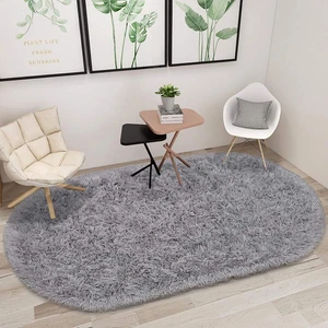 Rovigo Home Tüy Dökmez Tavşan Tüyü Post Halı Gri