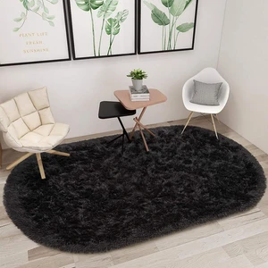 Rovigo Home Tüy Dökmez Tavşan Tüyü Post Halı Siyah