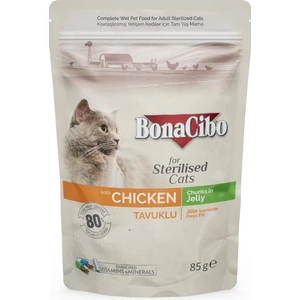 Jöleli Tavuklu Pouch Kısırlaştırılmış Yetişkin Kedi Yaş Maması 85 gr X12 Adet