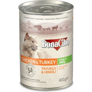 Jöleli Tavuk ve Hindili Yaş Kedi Maması 400 gr