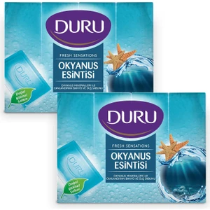 8 Adet Okyanus Esintisi Duş Sabunu 2 x 600 gr Mavi Renkli Doğal Malzeme ile Ferahlatıcı