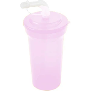 Pipetli Bardak Plastik Suluk Lila 400 ml