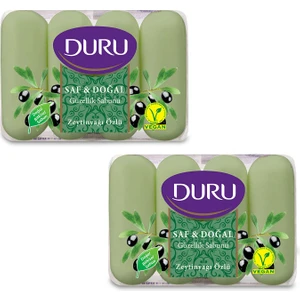 Saf & Doğal Zeytinyağlı 8 Adet Güzellik Sabunu 2X280GR