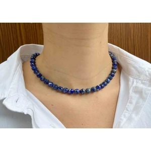 Mucize Taş Lapis Lazuli Taşı Doğaltaş Kolye 6 mm
